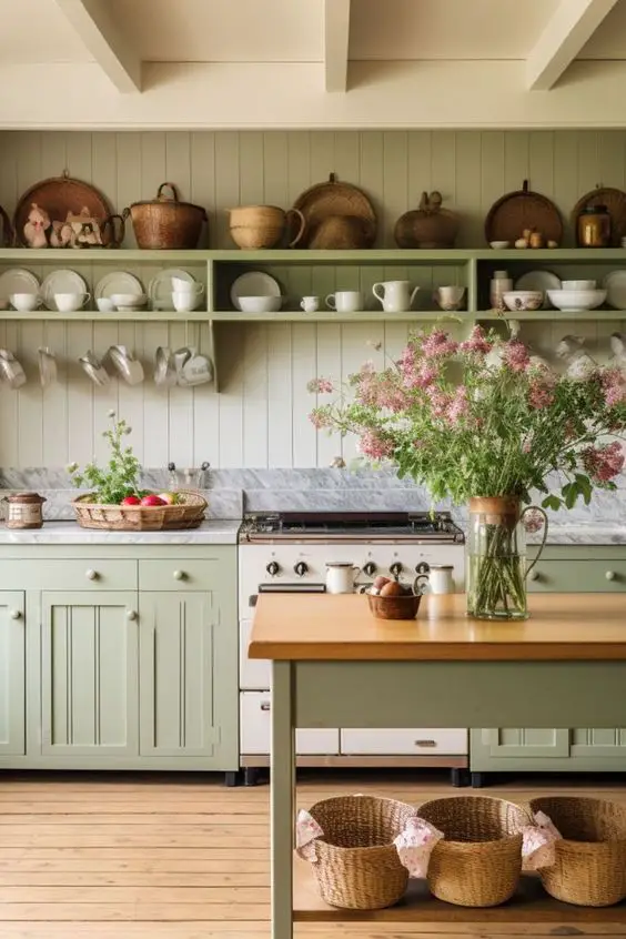 Embracing Cottage Core: A Nod to Simplicity and Charm in Kitchen Design 2024