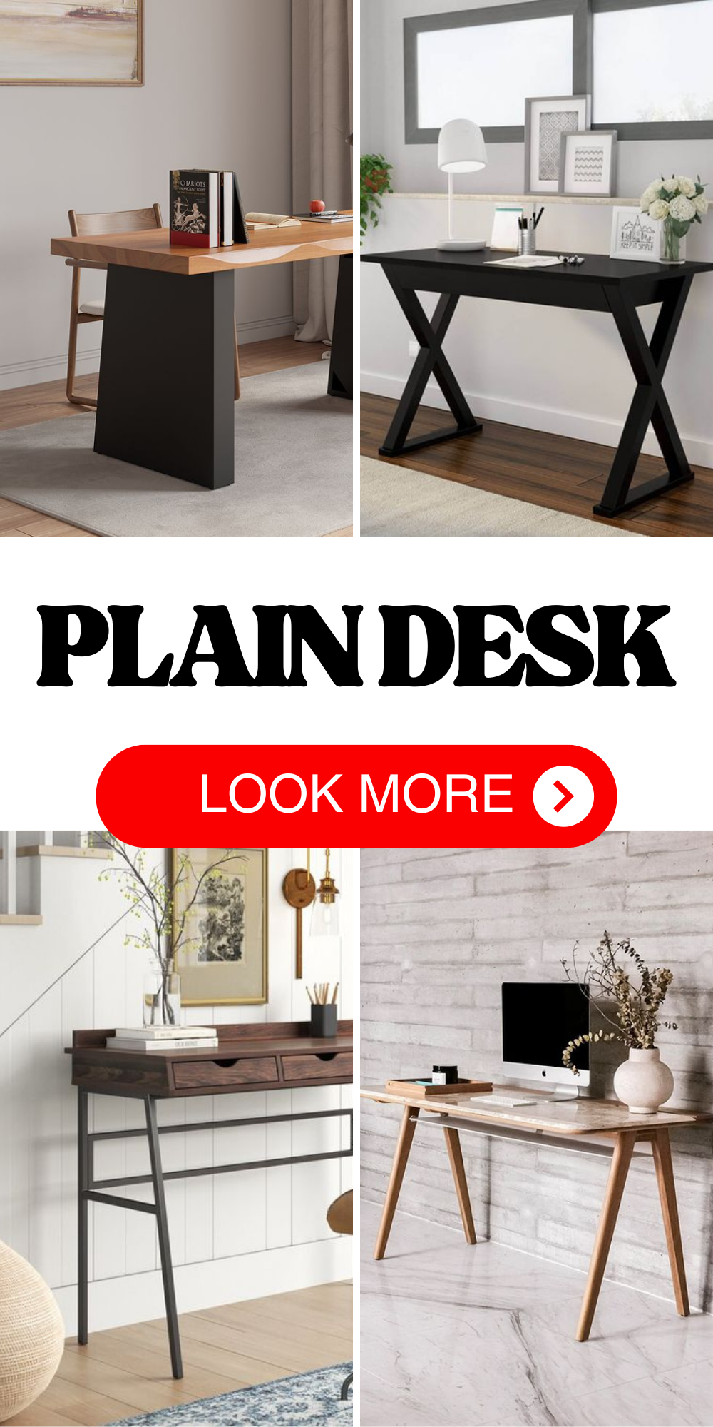 Elevate Your Space: Plain Desk Designs for Modern Home Workspaces
