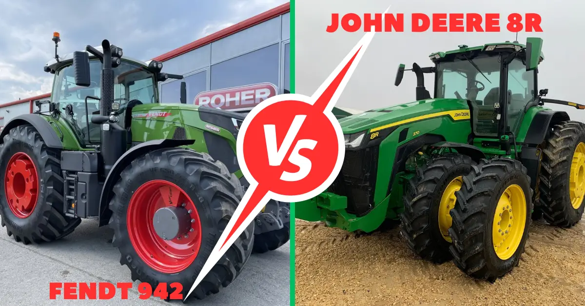 Fendt 942 vs. John Deere 8R ¿Qué tractor es más potente?