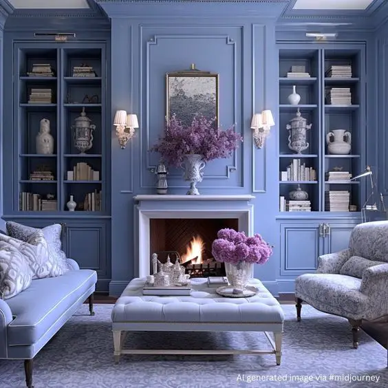 Explore 2024's Chic Blue Living Room Styles - From Royal to Rustic