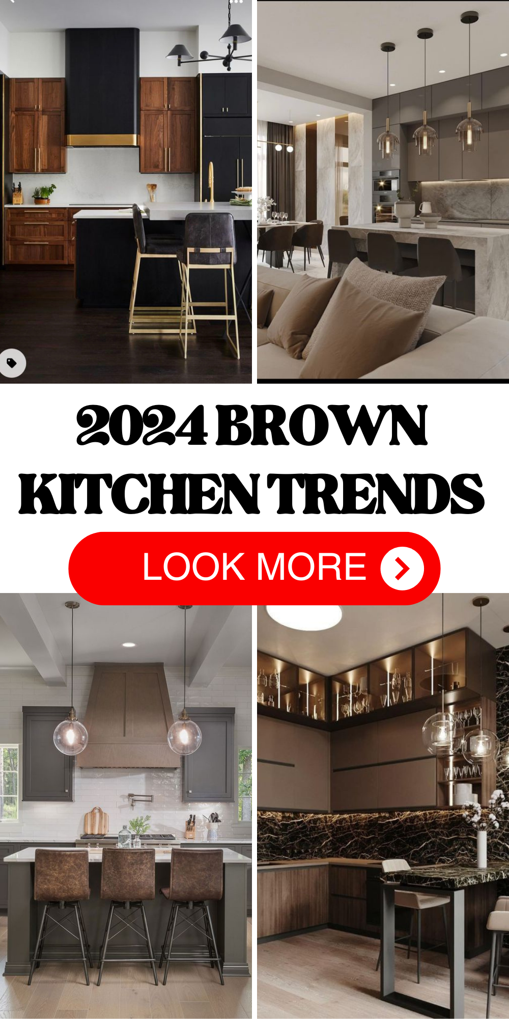 2024 Brown Kitchen Trends: Cabinets & Decor for Modern Farmhouse Style