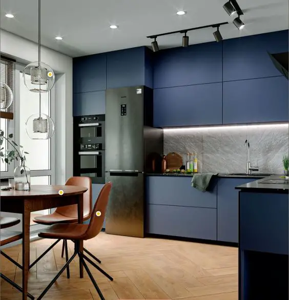 2024 Blue Kitchen Trends: Navy to Duck Egg Cabinet Designs & Decor