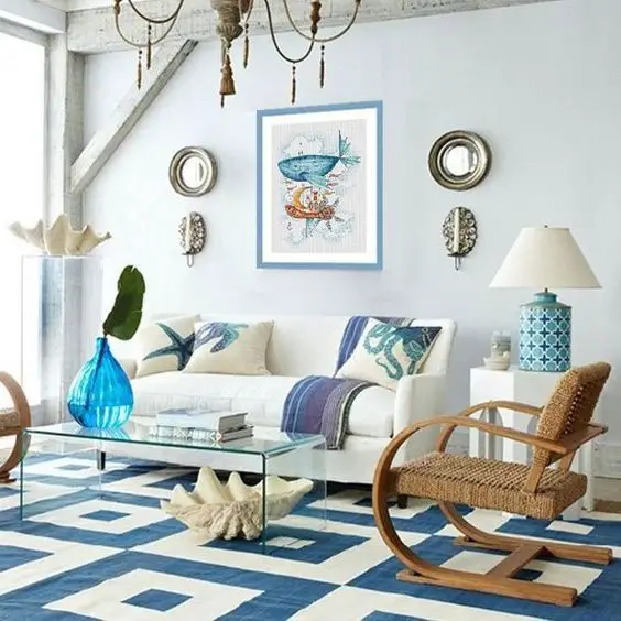 Cozy & Luxury Beach House Living Room Designs 2024 | Coastal Interiors