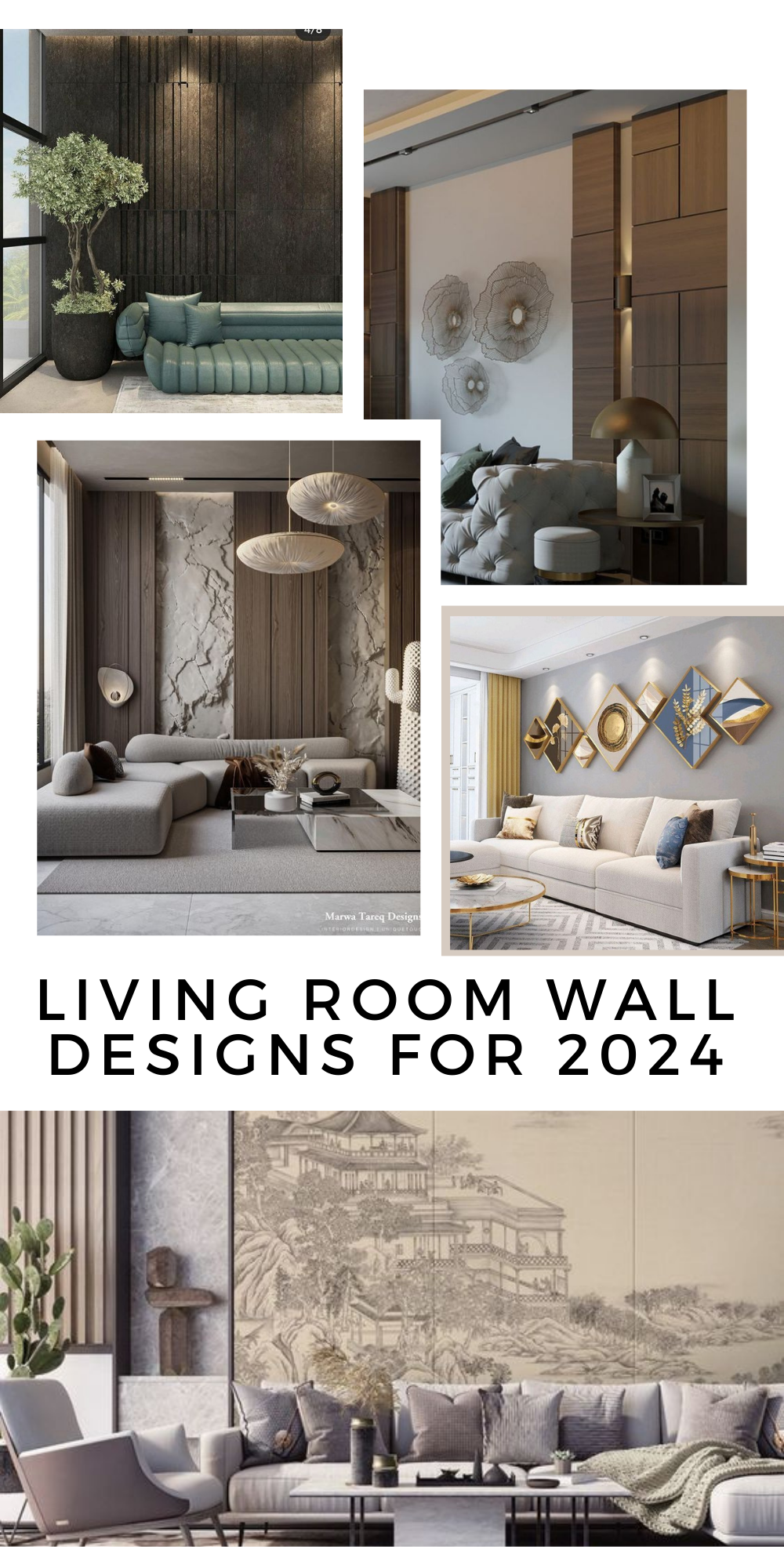 2024 Living Room Trends: Bold Walls & Modern Luxe Designs