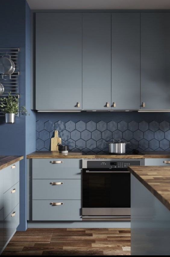 2024 Blue Kitchen Trends: Navy to Duck Egg Cabinet Designs & Decor