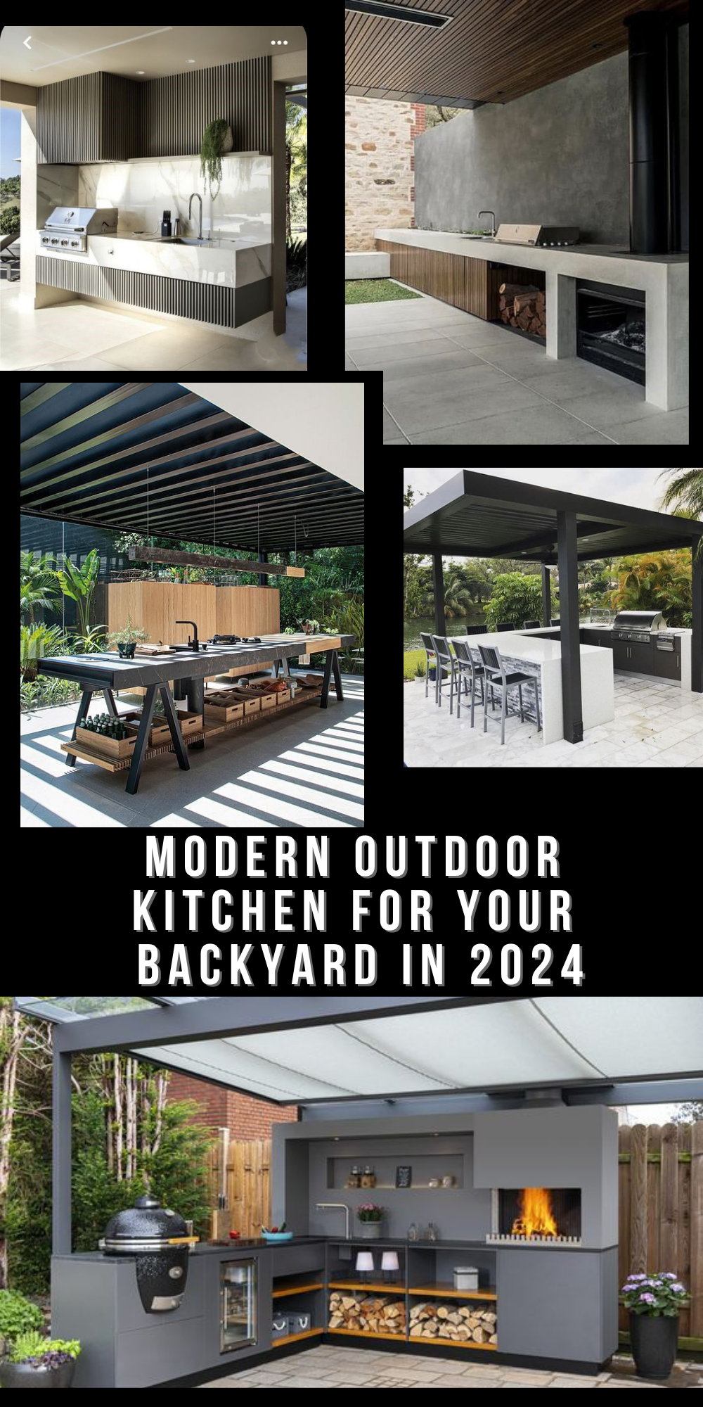 Outdoor Kitchen Designs 2024: Luxury, Simplicity, and Nature