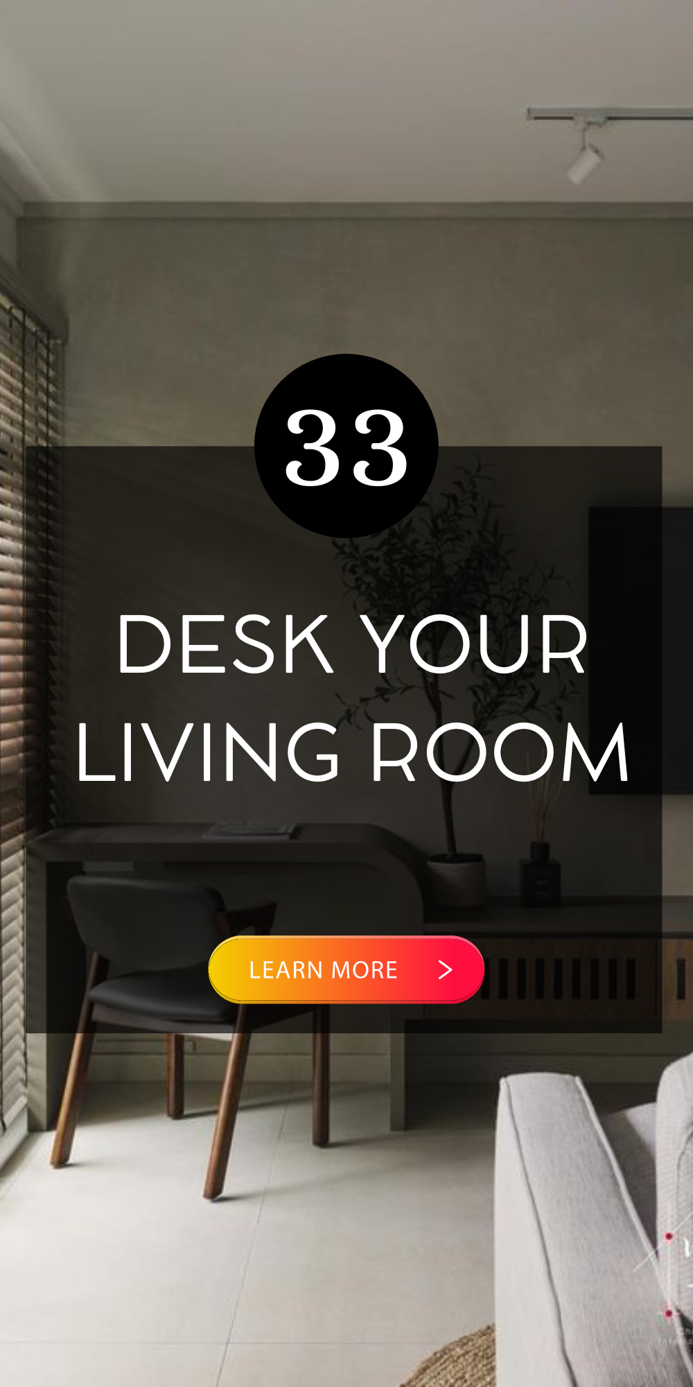 Stylish Desks for Living Rooms Blend Work & Home Decor