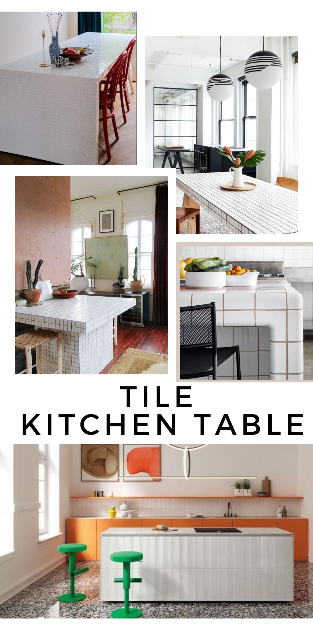 Tile Kitchen Tables Transform Spaces with Top DIY & Decor Ideas