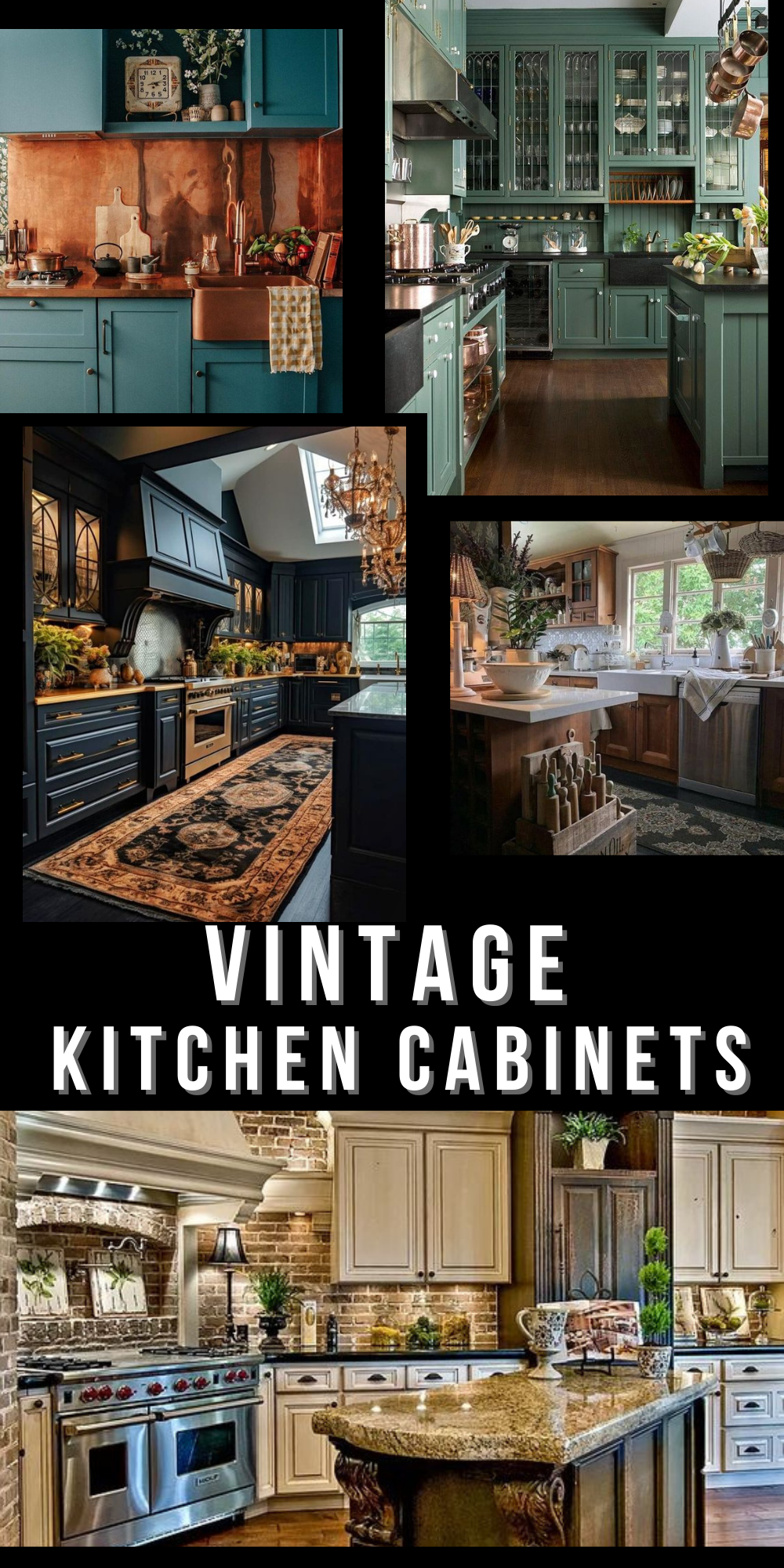 Revitalize Your Space with Elegant Vintage Kitchen Cabinets