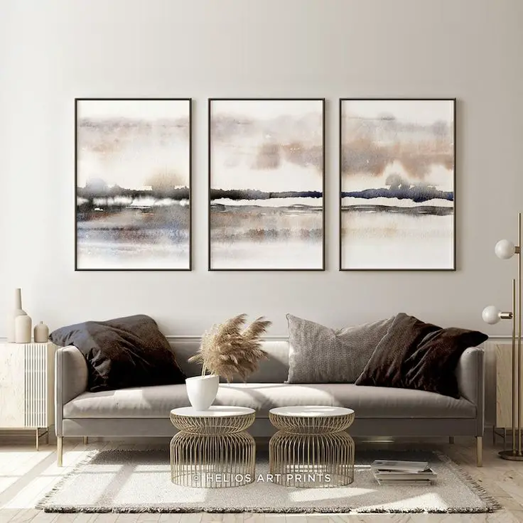 Transform Your Living Room with Art: From Abstract to Retro